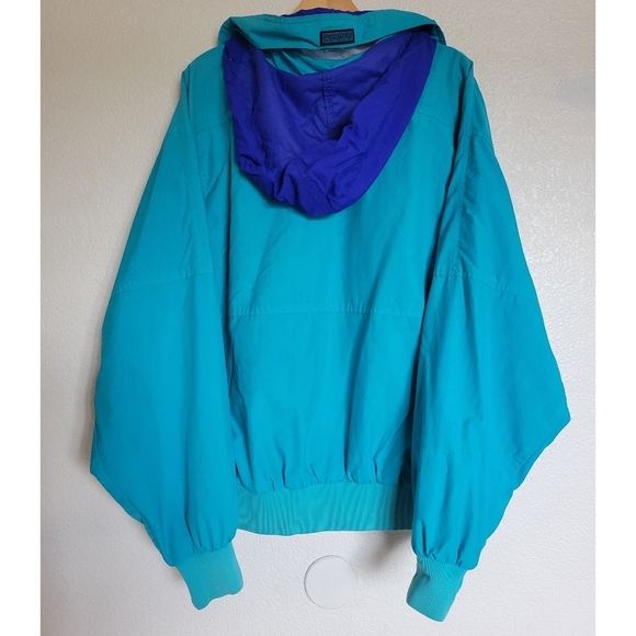 VNT Pacific Trail colorblock mens jacket size Large with hidden hood blue - Picture 5 of 12